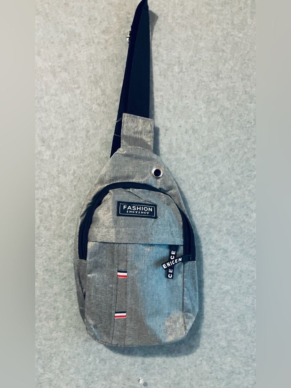 Fashion Instinct Gray Small Sling Crossbody Bag Chest Pack